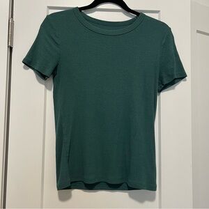 a new day Teal Short Sleeve Top